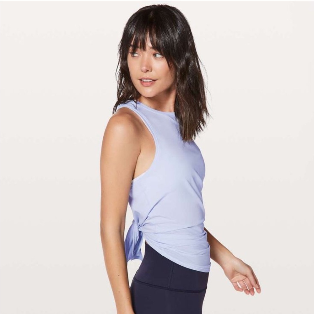 lululemon athletica All Tied Up Lavender Tie-Back Tank Top